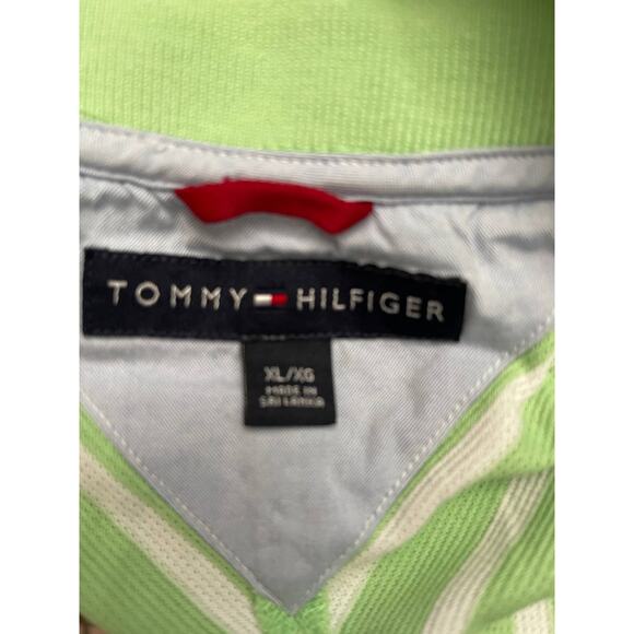 Vintage Men's Tommy Hilfiger Mint Green 100% Cotton Polo Shirt SIZE XL - Picture 6 of 8
